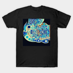 mister pakal the mayan agent astronaut ecopop arts T-Shirt